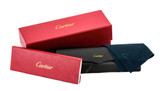 Cartier Eyewear CARTIER Gray Lens Buffalo Horn 60MM-140MM Mens Sunglasses CT0031RS 001