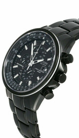 Citizen Watches CITIZEN Eco Drive Black Dial SS Mens Watch AT8025-51E