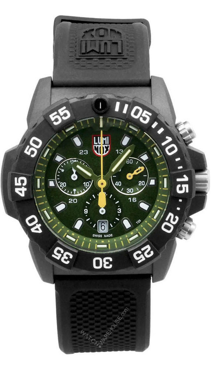 Luminox watches LUMINOX Navy Seal 45MM Chronograph Green Dial Men's Watch XS.3597
