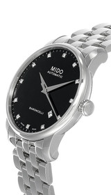 Mido Watches MIDO Baroncelli 38MM SS Diamond Black Dial Mens Watch M8600.4.68.1