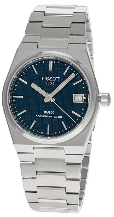Tissot watches TISSOT PRX Powermatic 80 35MM Blue Dial SS Unisex Watch T137.207.11.041.00 