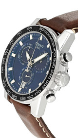 Tissot watches TISSOT Supersport CHRONO 45.5MM Blue Dial Leather Mens Watch T1256171604100